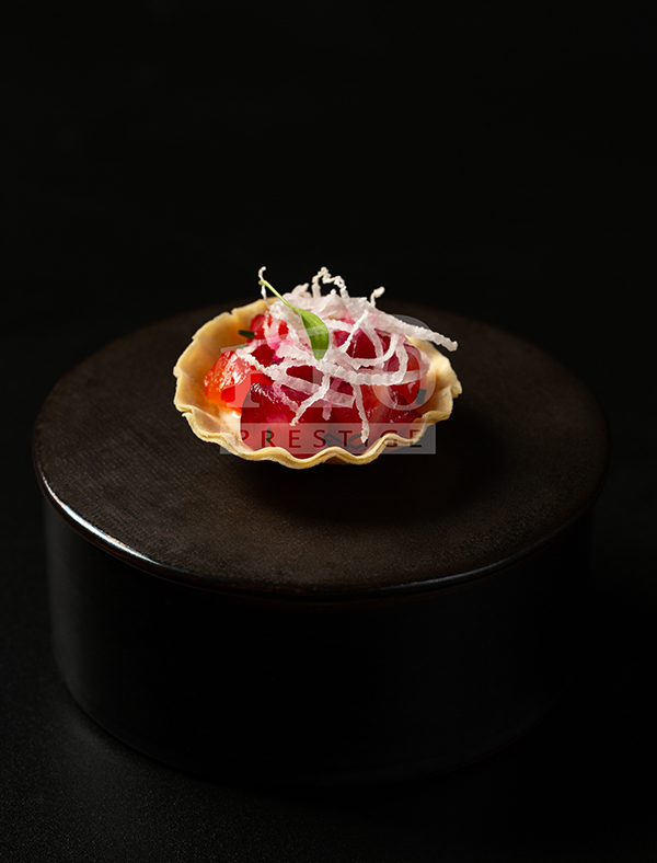 Smoked Salmon Tartlet with Dill Sour Cream